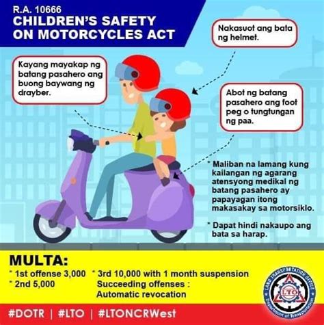 sino ang di sakop sa ra 10666|R.A. No. 10666: Children's Safety on Motorcycles Act of 2015.